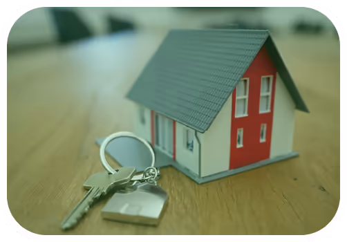 Model house and keys